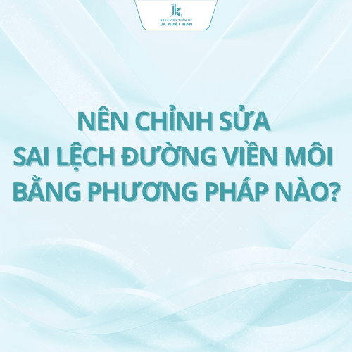 Sai lệch đường viền môi