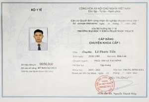 Lê Phước Tiền - Chuyên khoa một trường đại học y dược phạm ngọc thạch