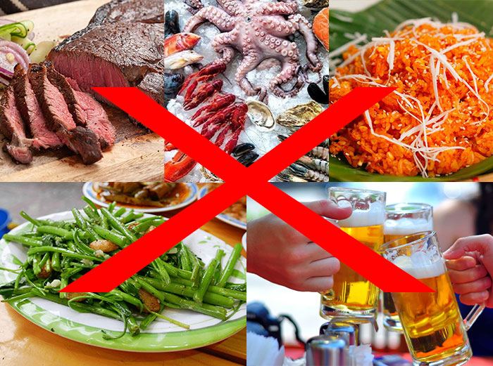 Sửa mũi ăn thịt gà được không