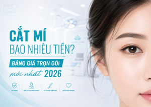 Cắt mí bao nhiêu tiền? Bảng giá trọn gói mới nhất 2026