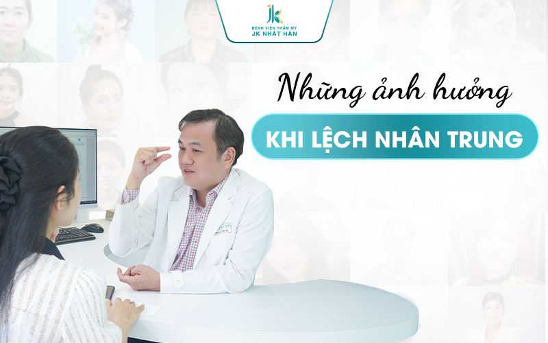Những ảnh hưởng khi mũi lệch nhân trung