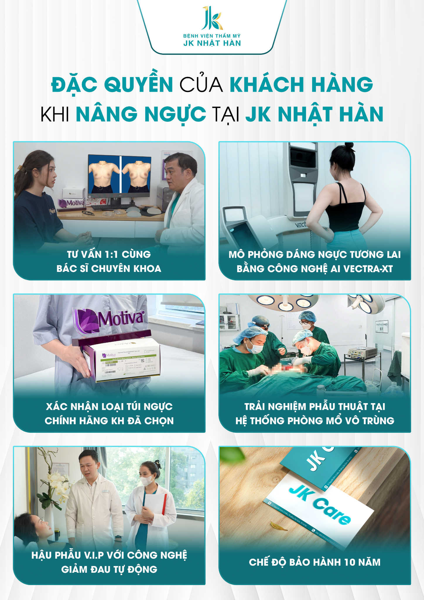 đặc quyền thẩm mỹ vòng 1 tại JK Nhật Hàn