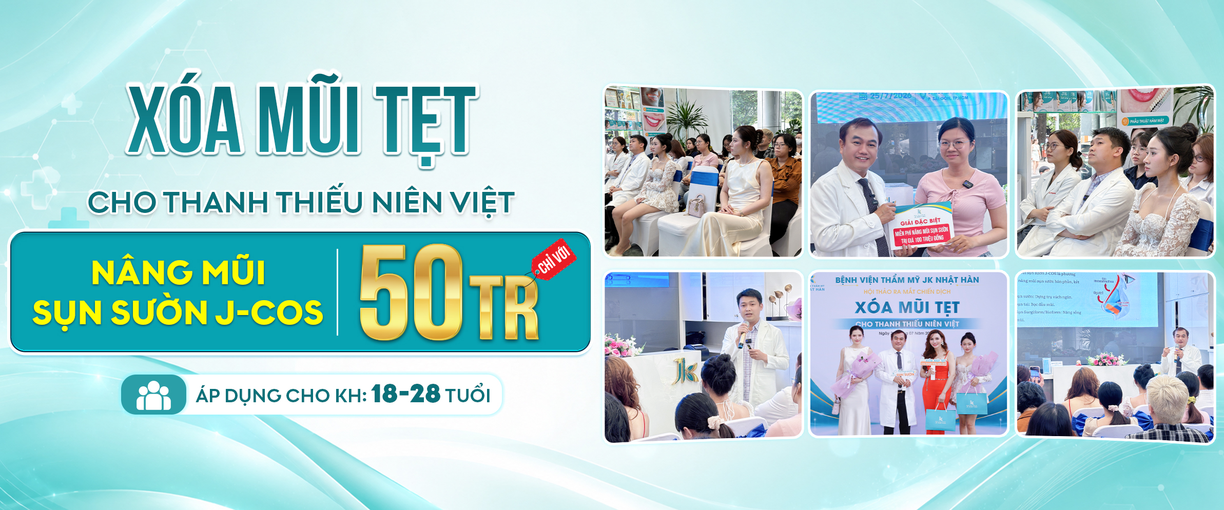 Ra mắt chiến dịch “Xóa Mũi Tẹt Cho Thanh Thiếu Niên Việt” – Trao cơ hội miễn phí nâng mũi sụn sườn