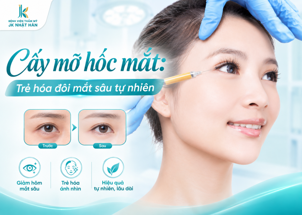 Cấy mỡ hốc mắt: Trẻ hóa đôi mắt sâu tự nhiên
